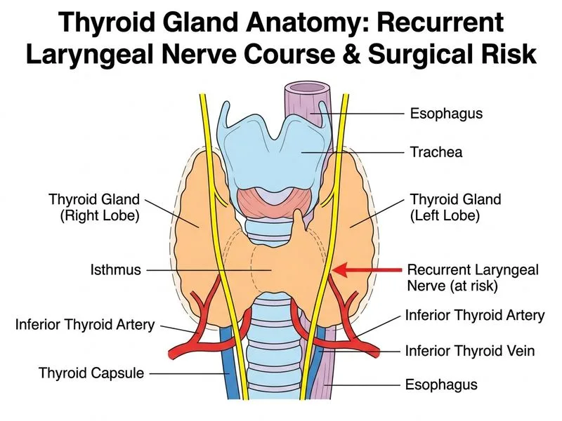 Thyroid Gland Anatomy diagram