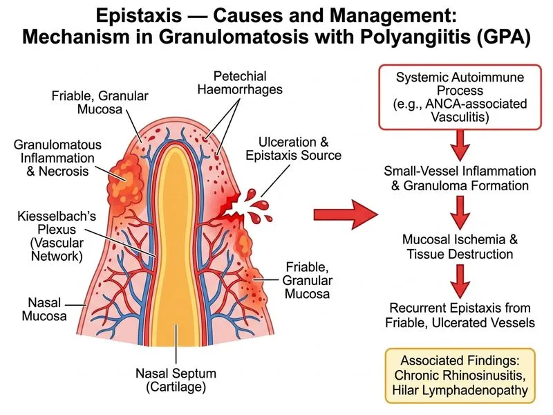 Epistaxis — Causes and Management diagram