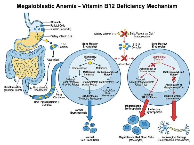 Megaloblastic Anemia diagram