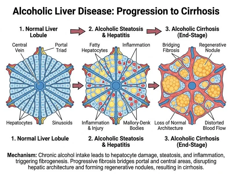 Alcoholic Liver Disease diagram