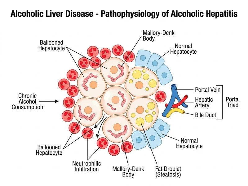 Alcoholic Liver Disease diagram