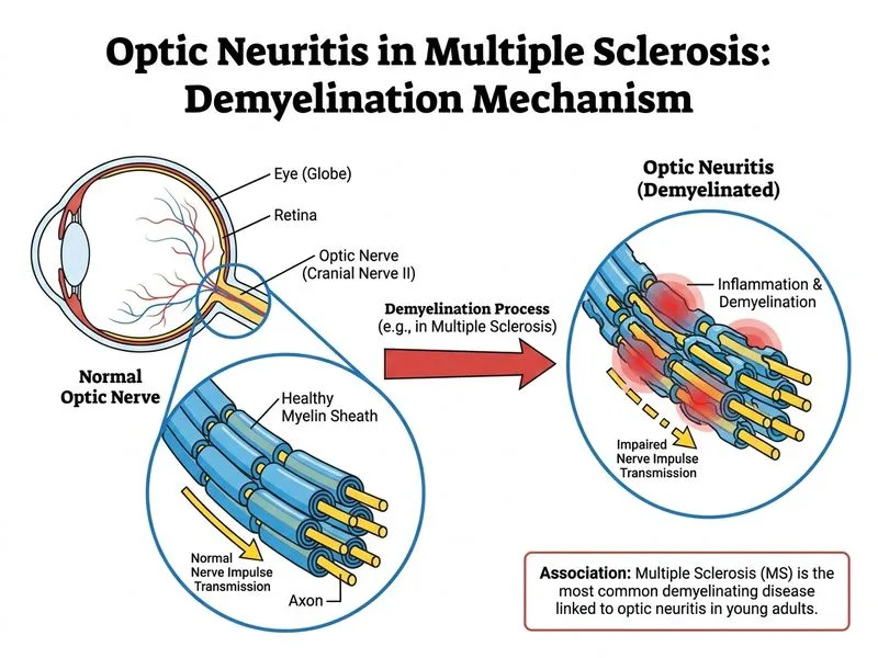 Optic Neuritis diagram