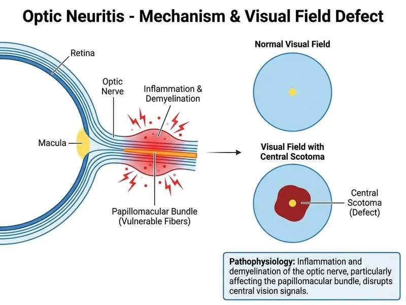 Optic Neuritis diagram