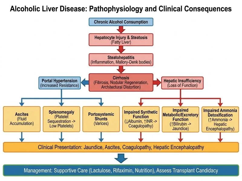 Alcoholic Liver Disease diagram
