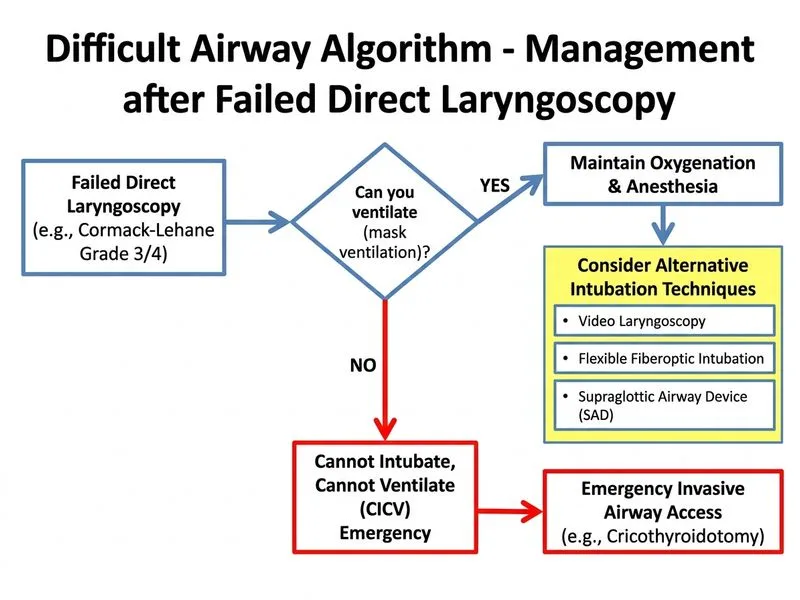 Difficult Airway Algorithm diagram