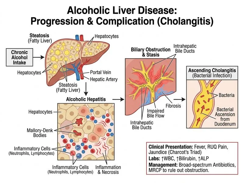 Alcoholic Liver Disease diagram