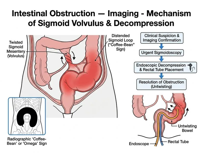 Intestinal Obstruction — Imaging diagram