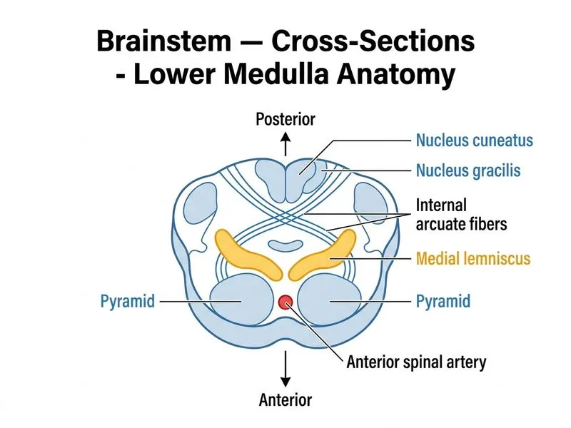 Brainstem — Cross-Sections diagram