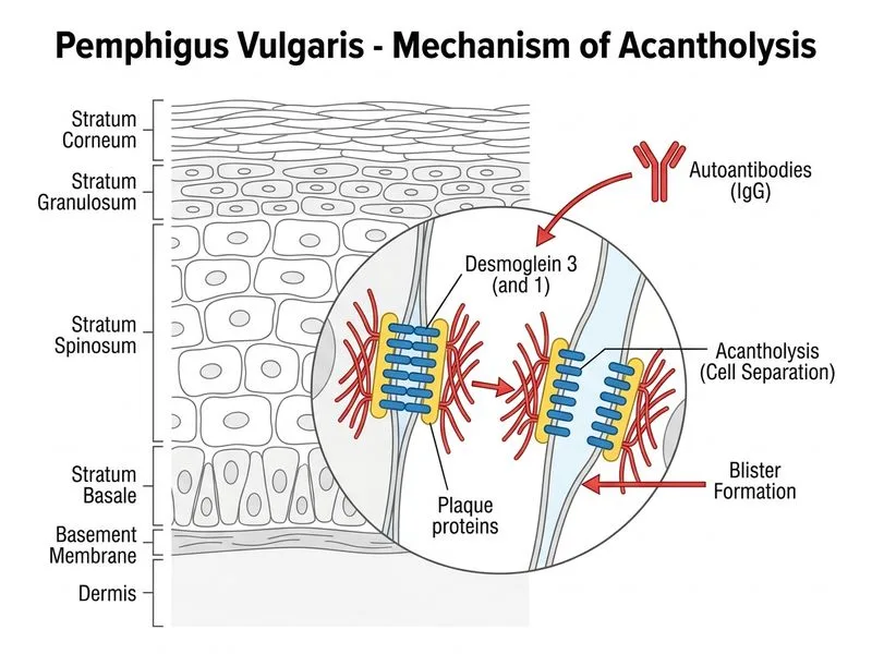 Pemphigus Vulgaris diagram
