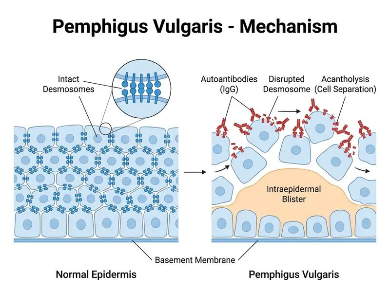 Pemphigus Vulgaris diagram