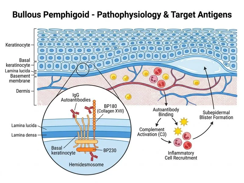 Bullous Pemphigoid diagram