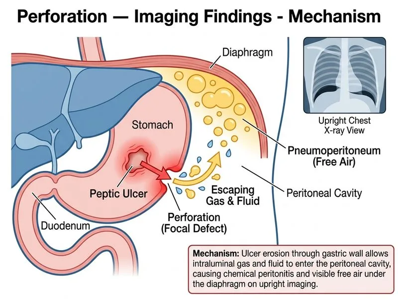 Perforation — Imaging Findings diagram