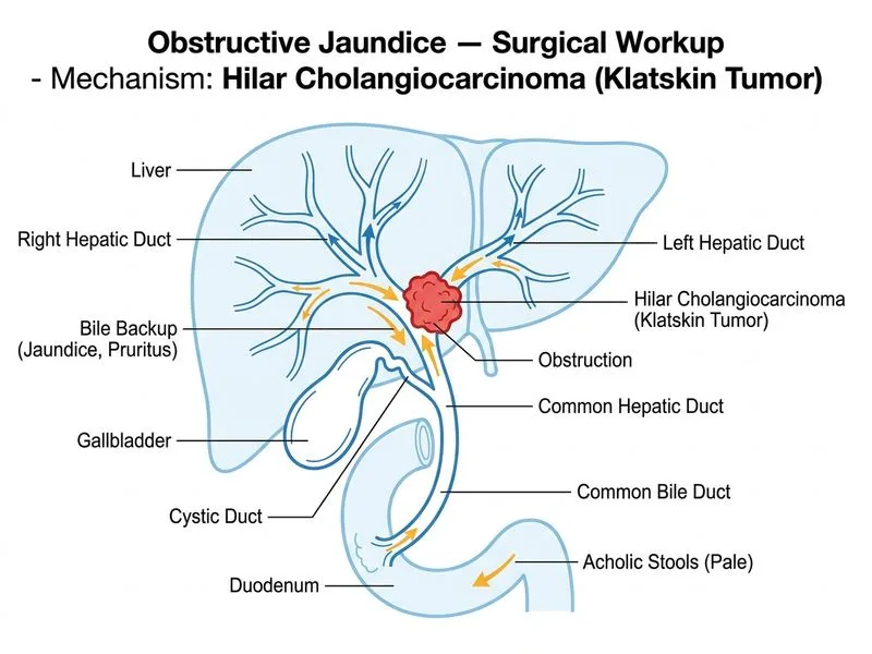 Obstructive Jaundice — Surgical Workup diagram