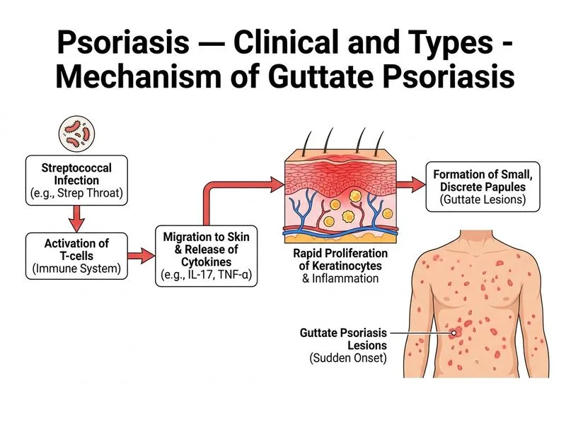 Psoriasis — Clinical and Types diagram
