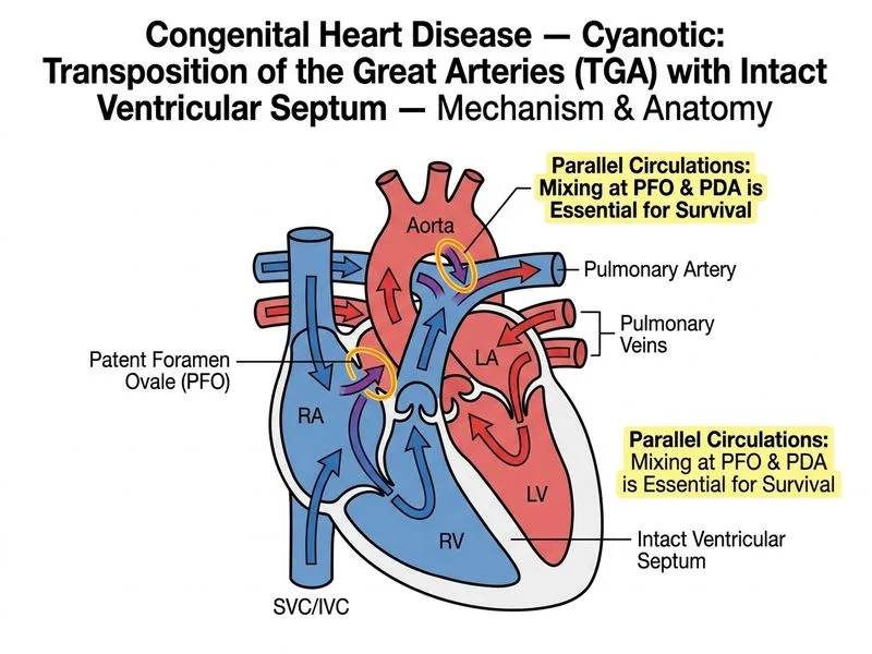 Congenital Heart Disease — Cyanotic diagram