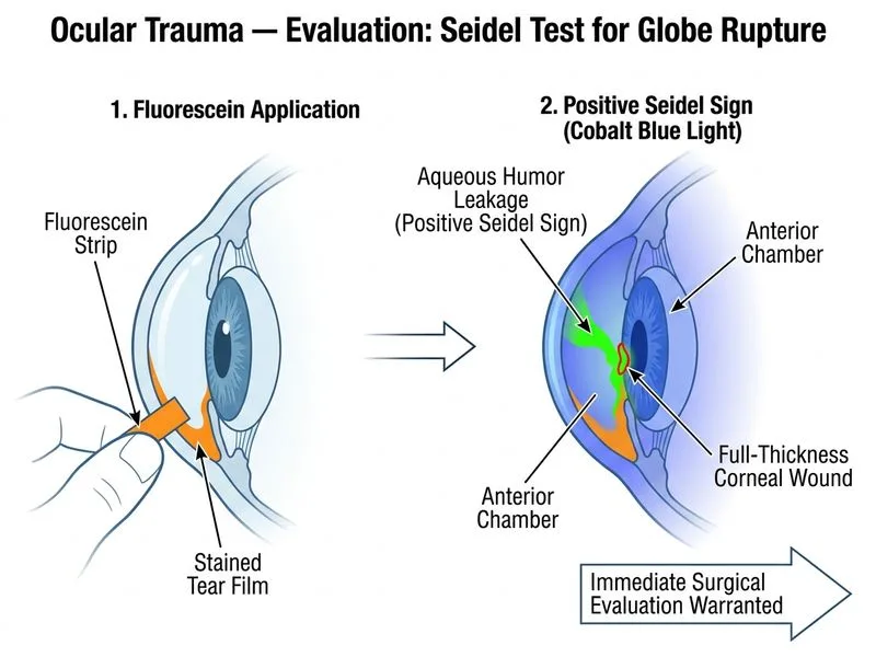 Ocular Trauma — Evaluation diagram