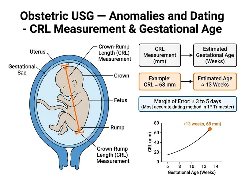 Obstetric USG — Anomalies and Dating diagram