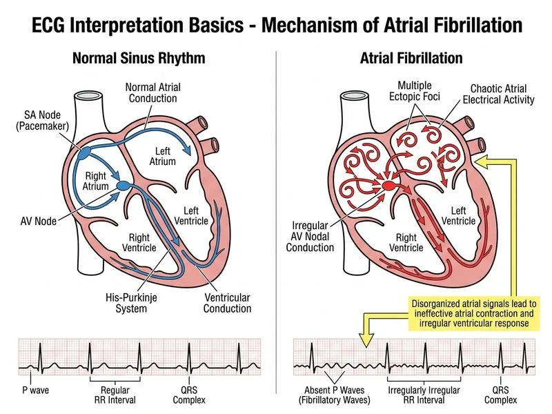 ECG Interpretation Basics diagram
