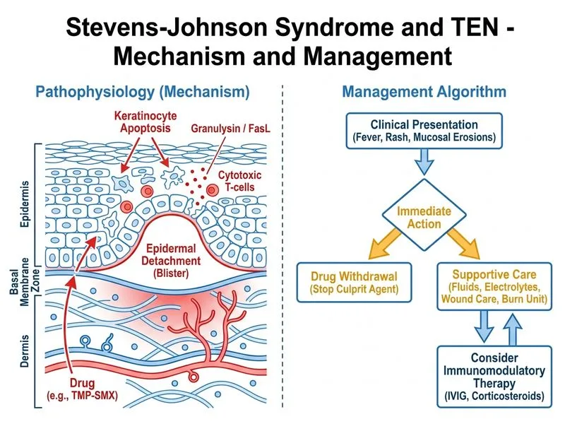 Stevens-Johnson Syndrome and TEN diagram