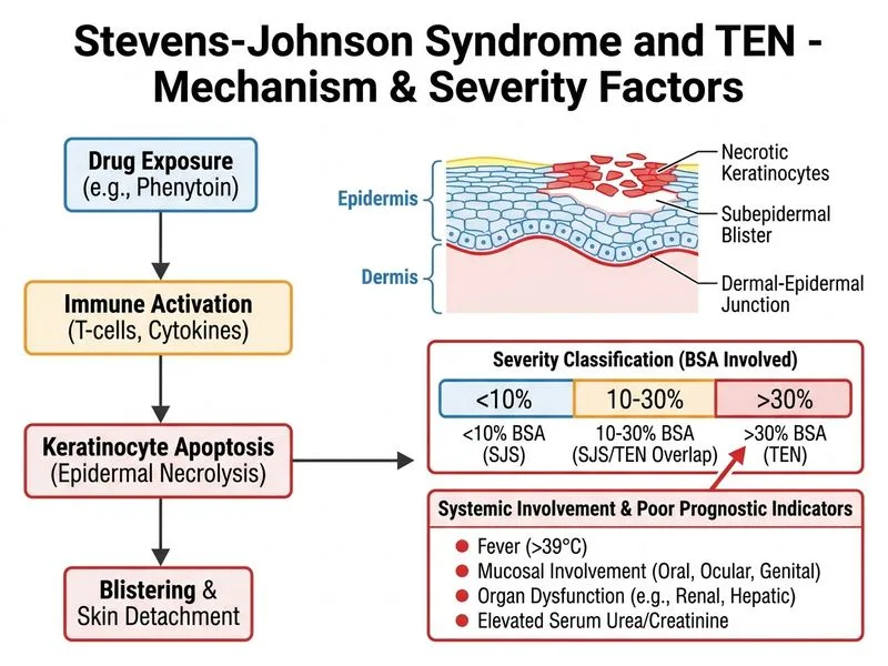 Stevens-Johnson Syndrome and TEN diagram