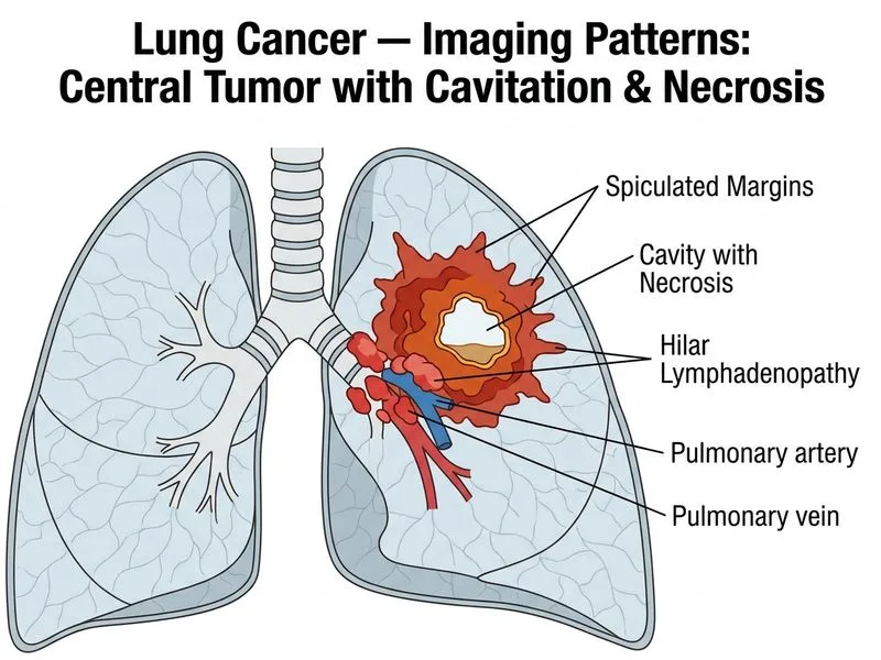 Lung Cancer — Imaging Patterns diagram