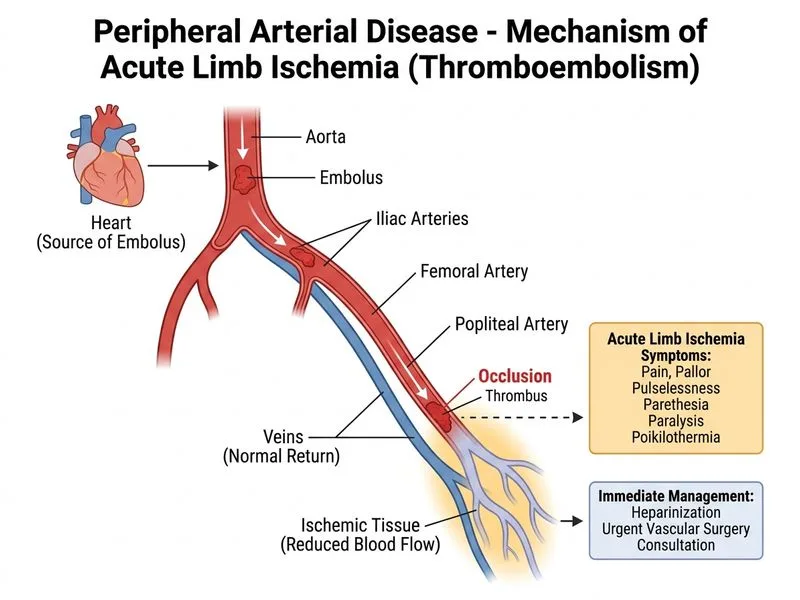 Peripheral Arterial Disease diagram