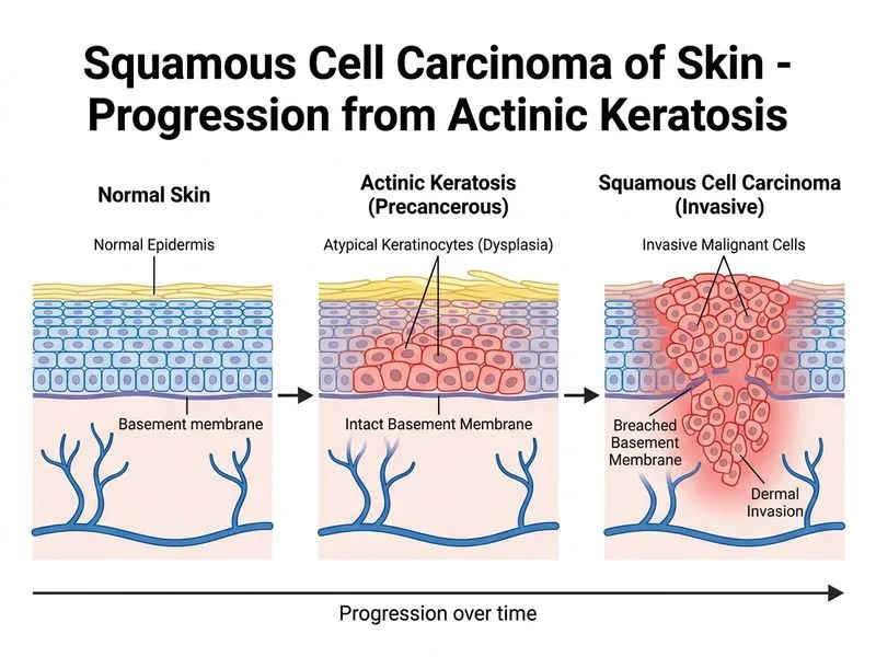 Squamous Cell Carcinoma of Skin diagram