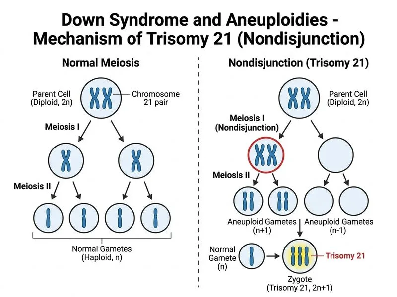 Down Syndrome and Aneuploidies diagram