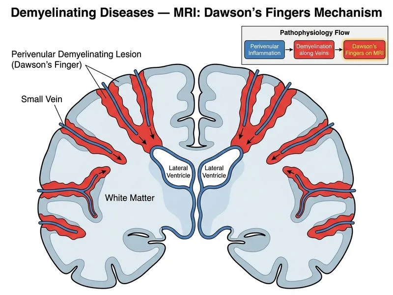 Demyelinating Diseases — MRI diagram