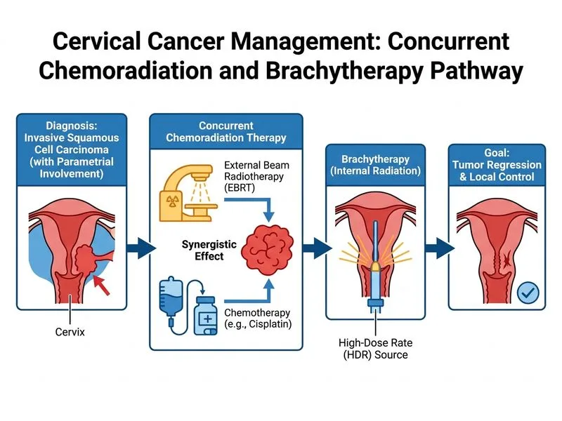 Cervical Cancer Screening and Management diagram