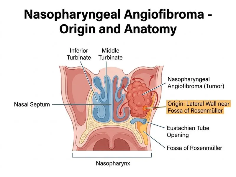 Nasopharyngeal Angiofibroma diagram