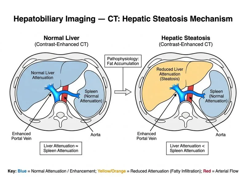 Hepatobiliary Imaging — USG, CT diagram