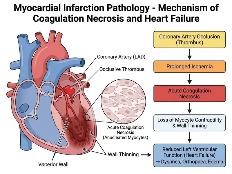 Myocardial Infarction Pathology diagram