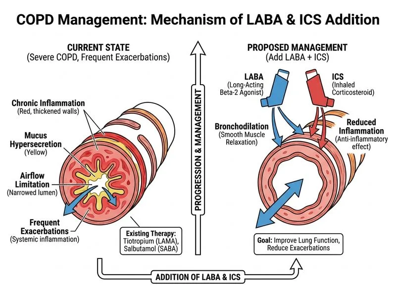 COPD Management diagram