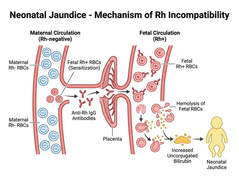 Neonatal Jaundice diagram