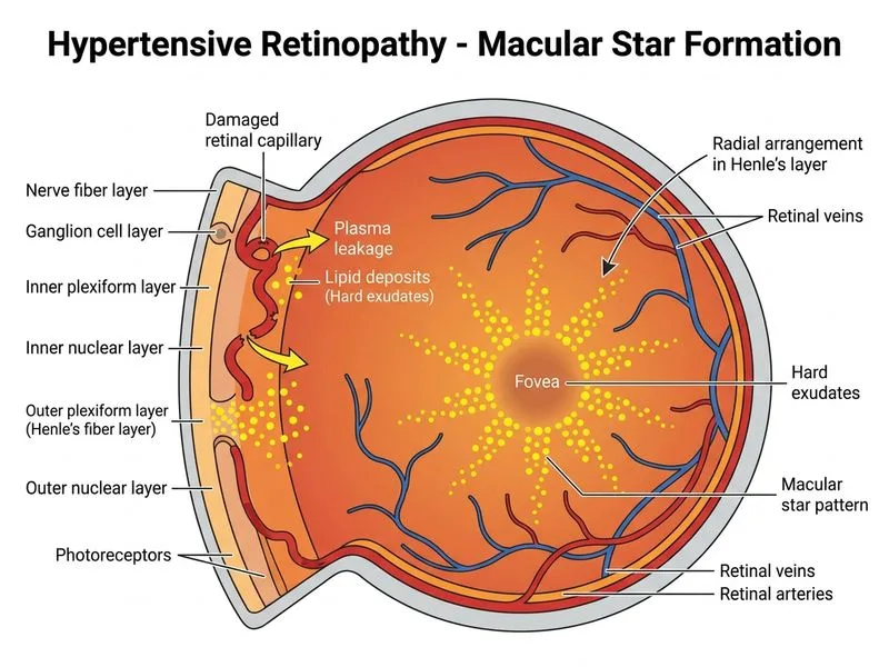 Hypertensive Retinopathy diagram