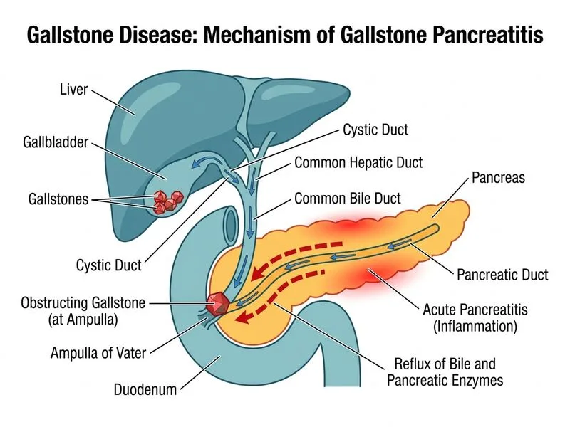 Gallstone Disease and Cholecystitis diagram