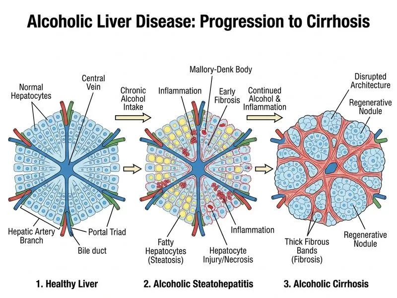 Alcoholic Liver Disease diagram