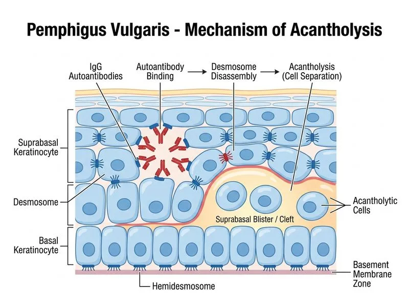 Pemphigus Vulgaris diagram
