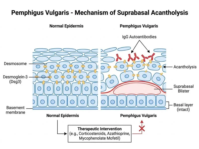 Pemphigus Vulgaris diagram