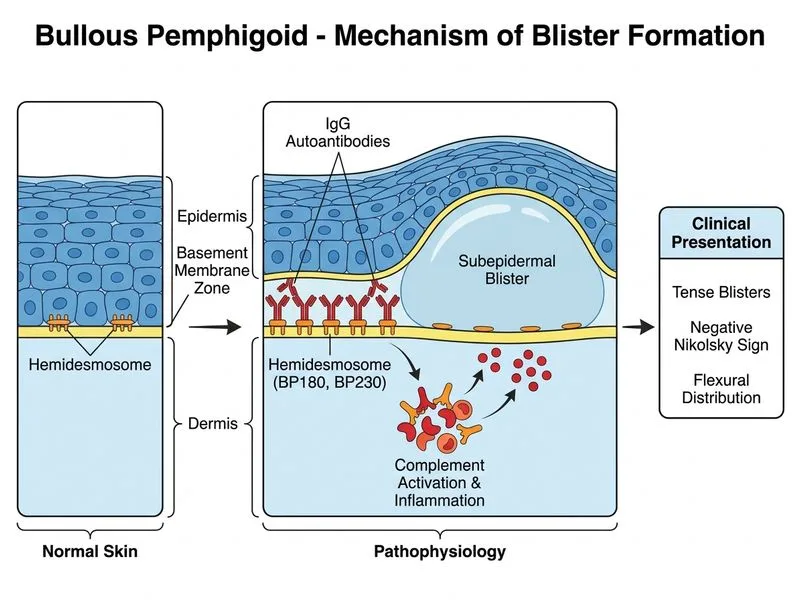Bullous Pemphigoid diagram