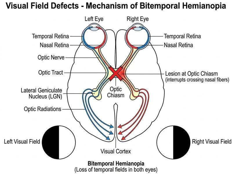 Visual Field Defects diagram