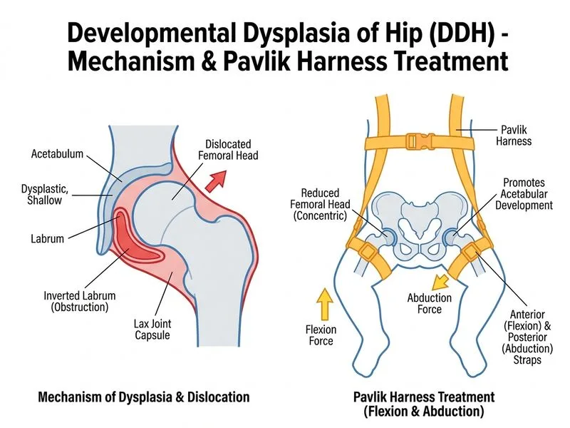 Developmental Dysplasia of Hip diagram