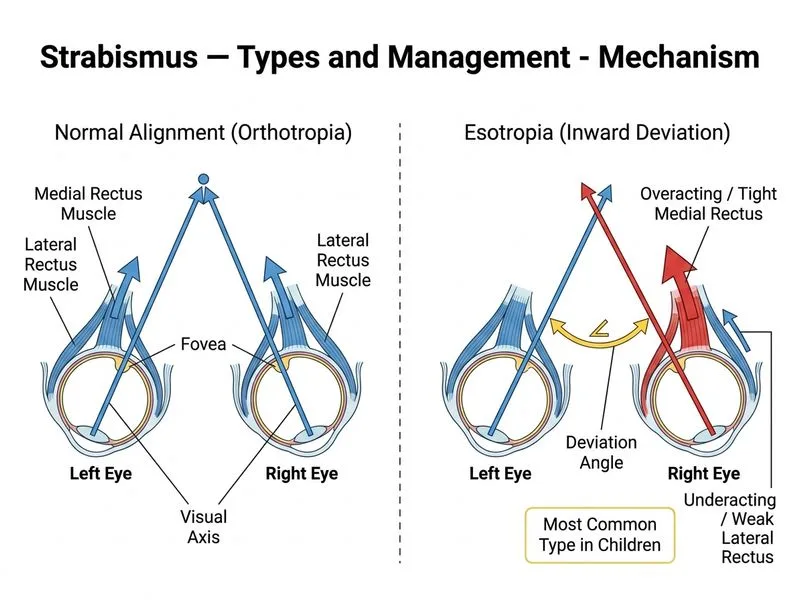 Strabismus — Types and Management diagram