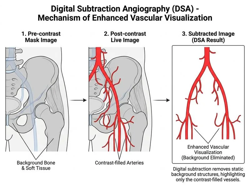 Angiography and Embolisation diagram