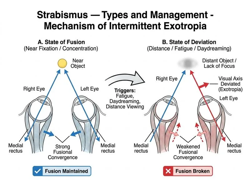 Strabismus — Types and Management diagram