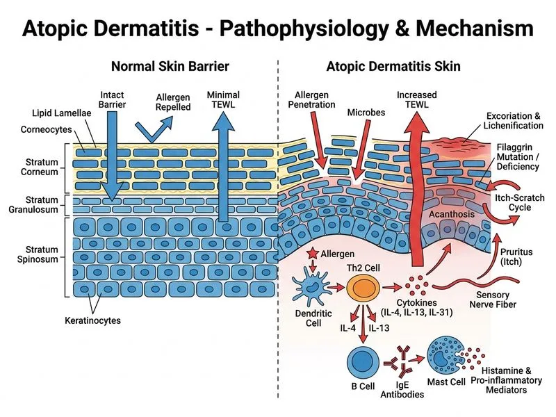 Atopic Dermatitis diagram