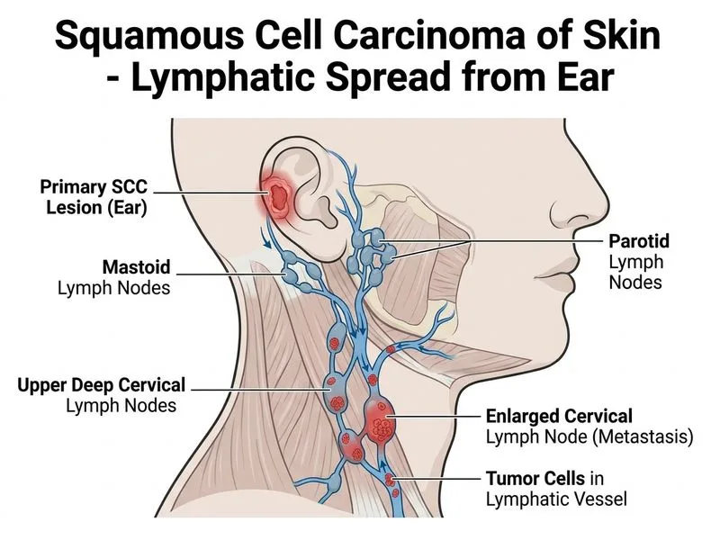 Squamous Cell Carcinoma of Skin diagram