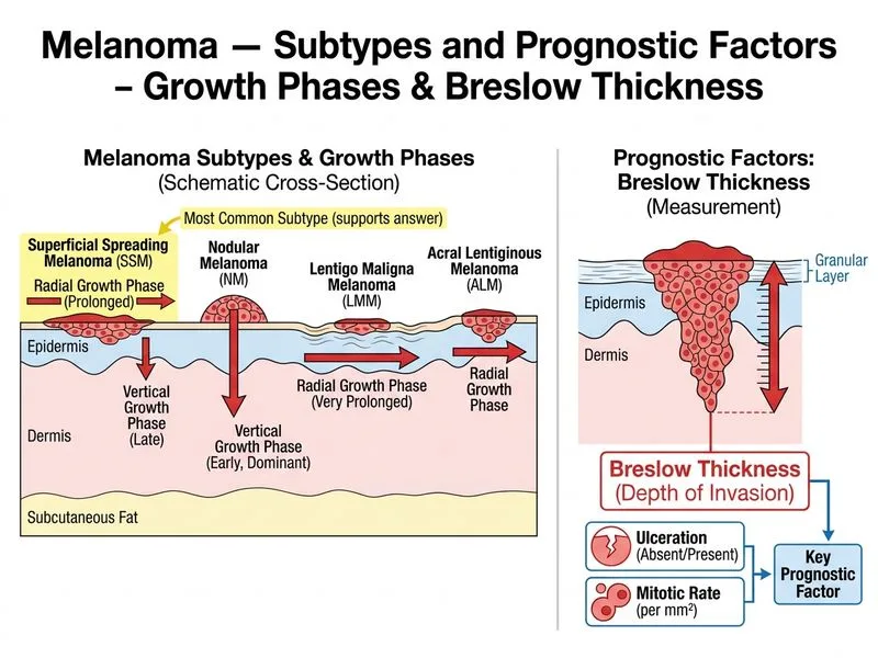Melanoma — Subtypes and Prognostic Factors diagram