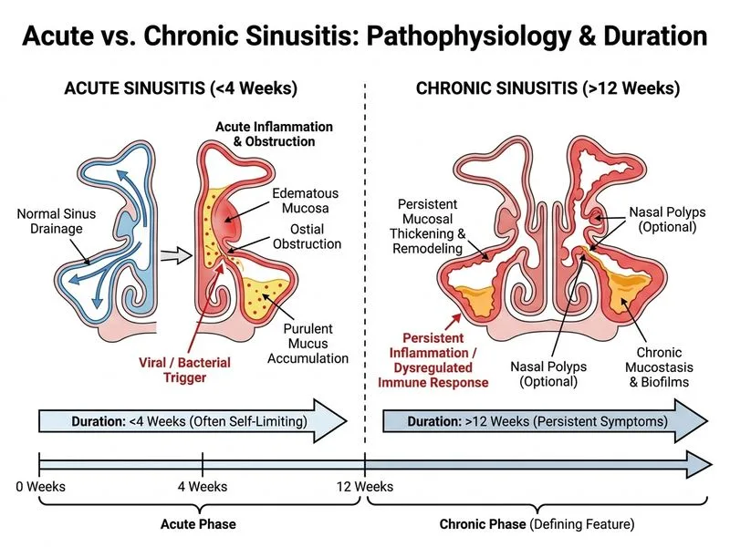 Acute and Chronic Sinusitis diagram